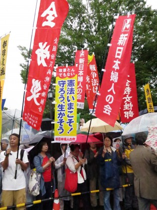 戦争法１年　全国で集会・デモ