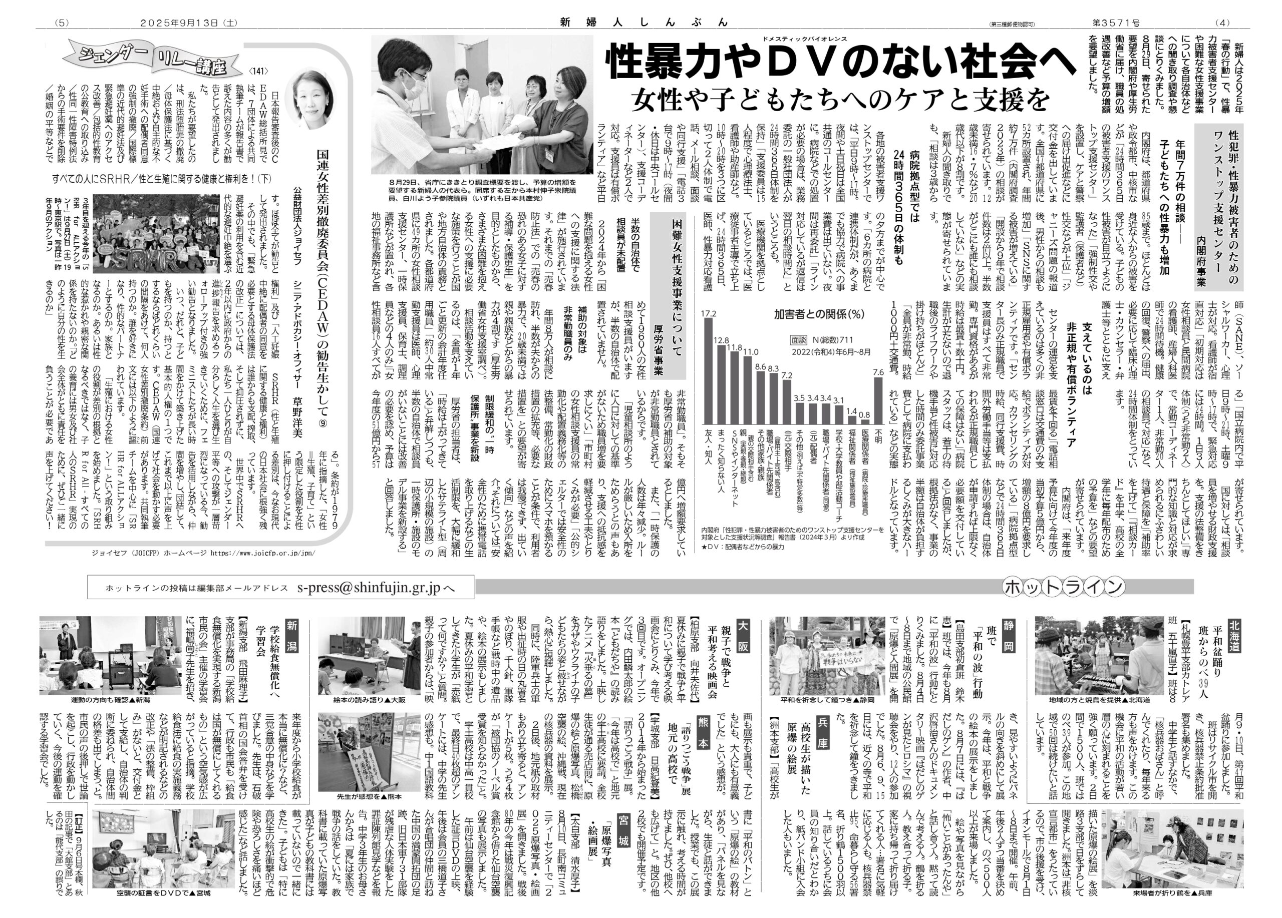 □2025年9月13日号 - 新日本婦人の会中央本部
